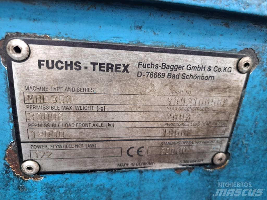 Fuchs MHL350C FQC Bageri za prenos primarnih/sekundarnih sirovina