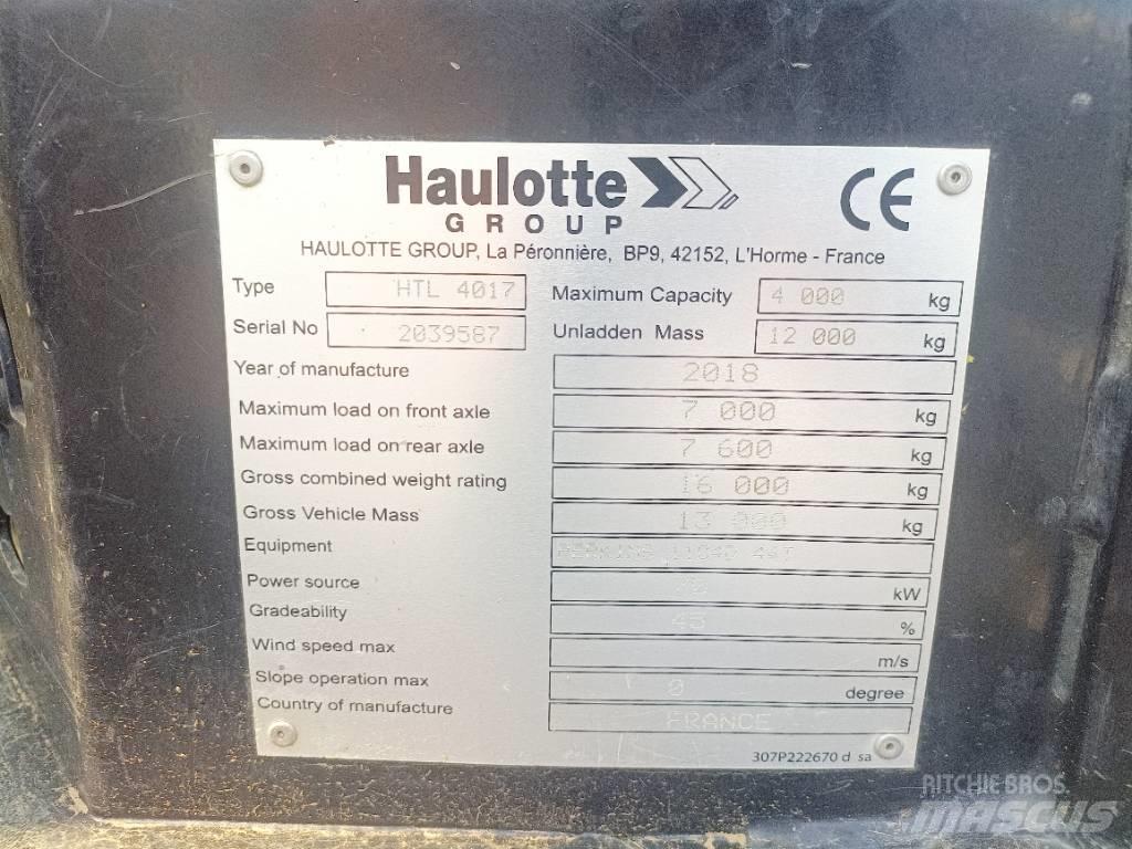 Haulotte HTL4017 Teleskopski viljuškari