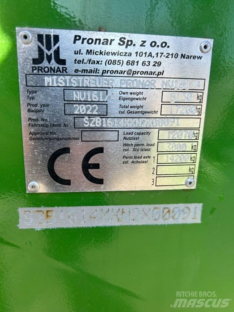 Pronar NV 161-4 Rasturači đubriva