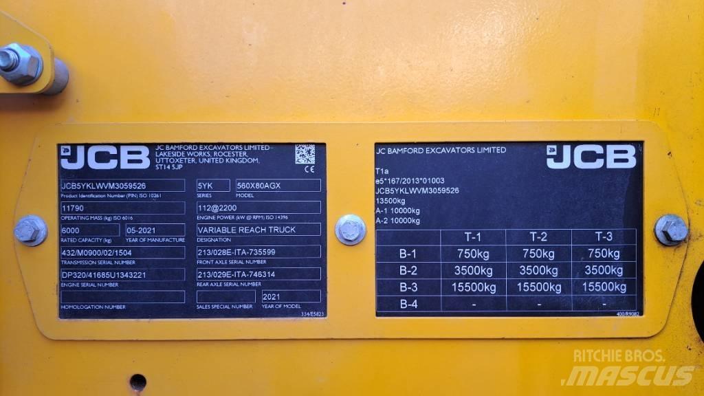 JCB 560-80 Agri Xtra Poljoprivredni teleskopski utovarivači