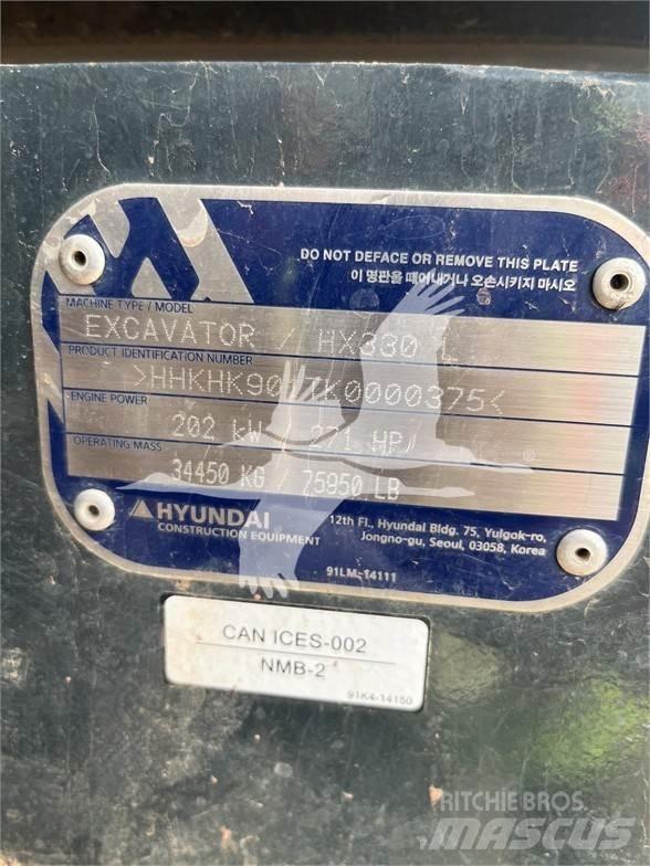Hyundai HX330L Bageri guseničari