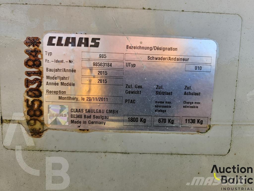 CLAAS Liner 2600 Ostala oprema za utovarivače i kopače