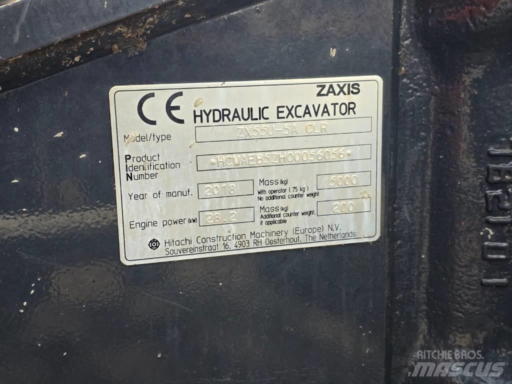 Hitachi ZX55U-5A CLR Mini bageri < 7t