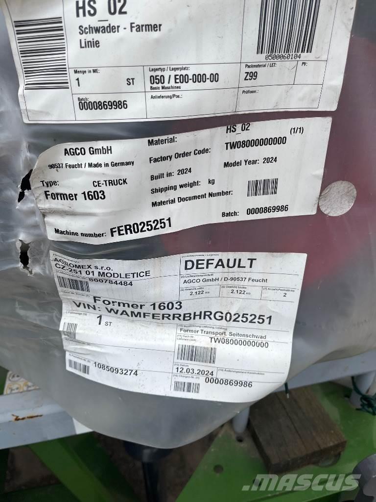 Fendt Former 1603 Okretači i sakupljači sena