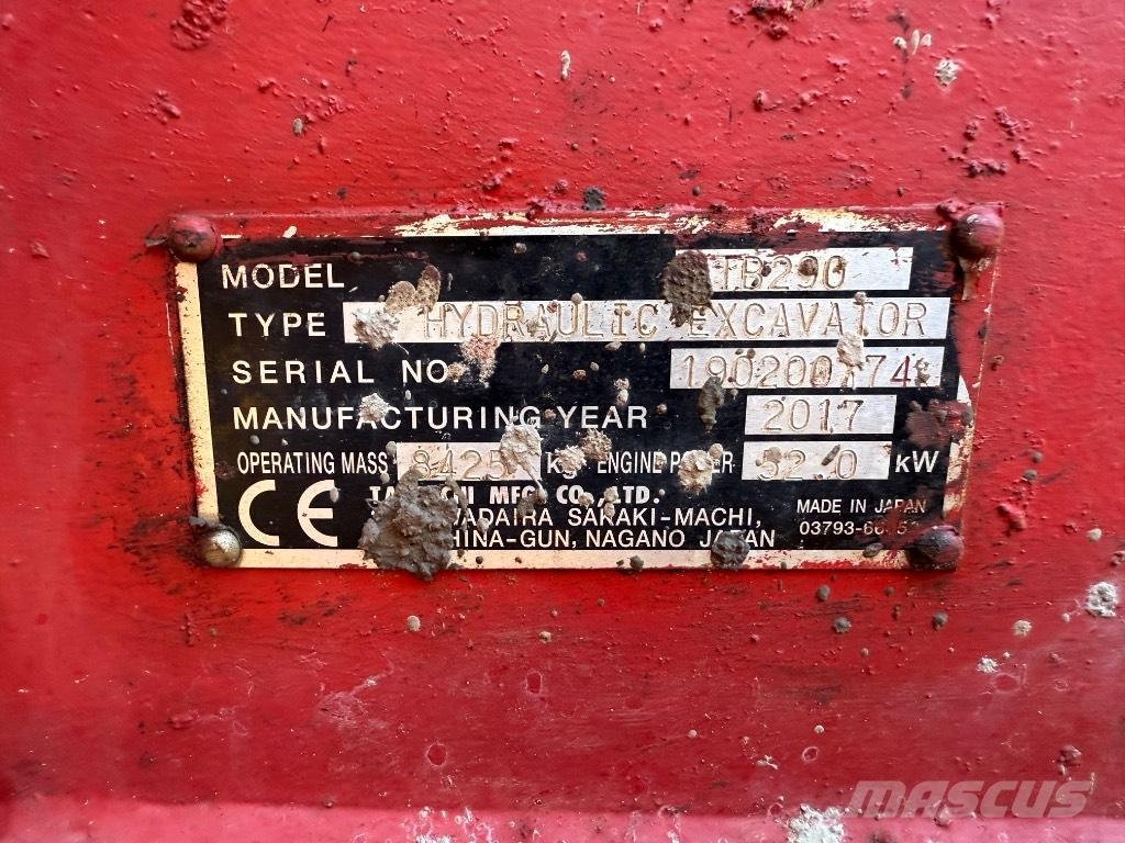 Takeuchi TB 290 Midi bageri 7t – 12t