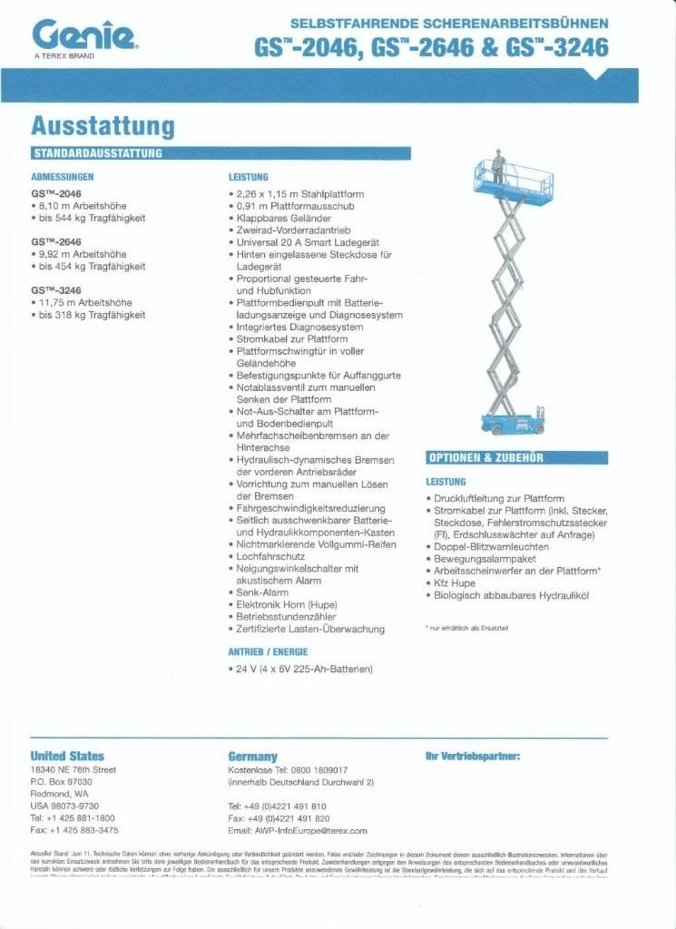 Genie GS 2646 Makazaste platforme
