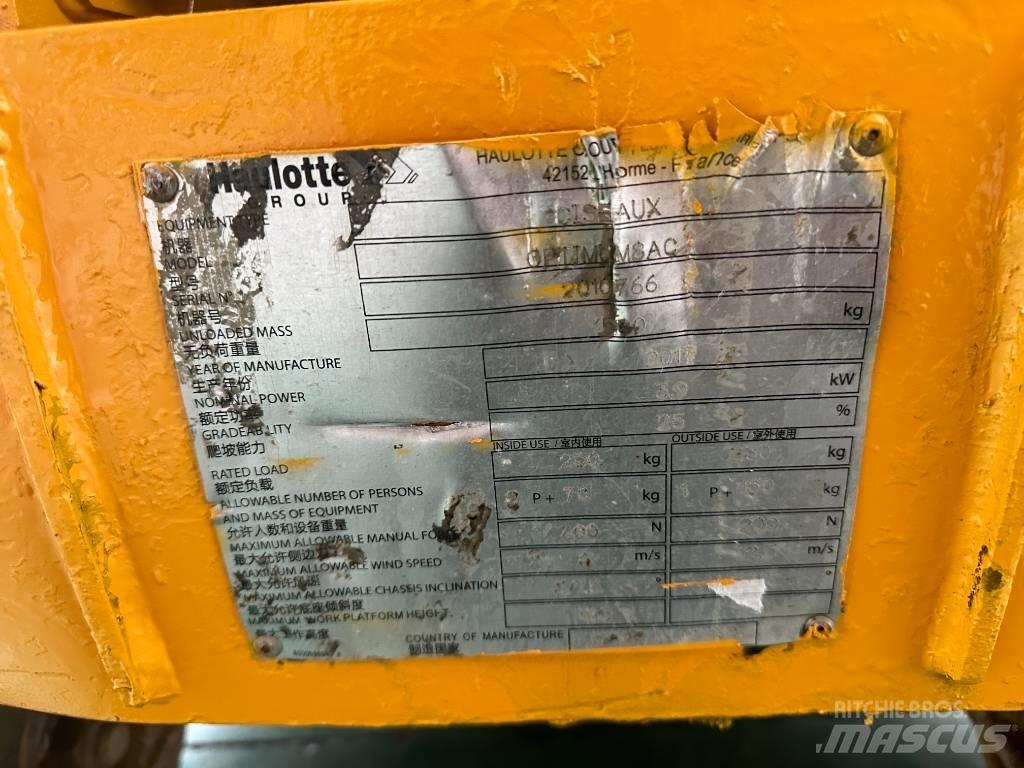 Haulotte OPTIMUM 8 Makazaste platforme