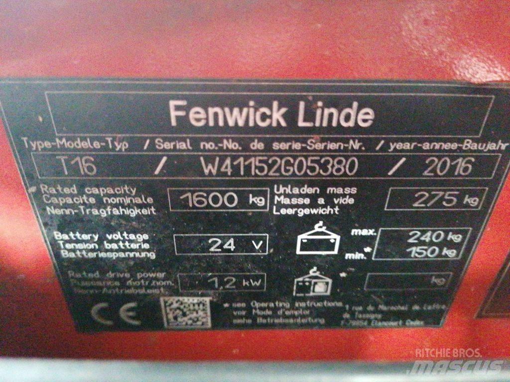 Linde T16 Nisko podizni električni viljuškar
