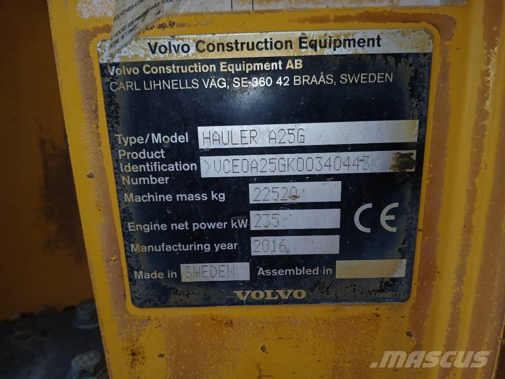 Volvo A 25 G Zglobni damperi