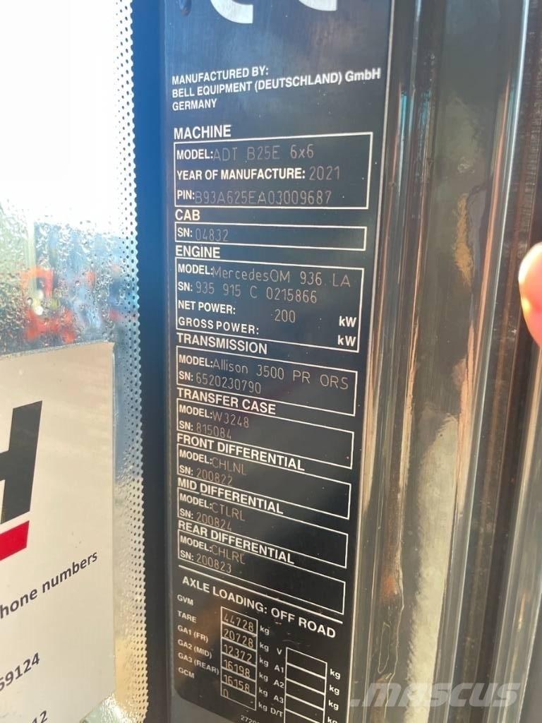 Bell B 25 E EPA Zglobni damperi