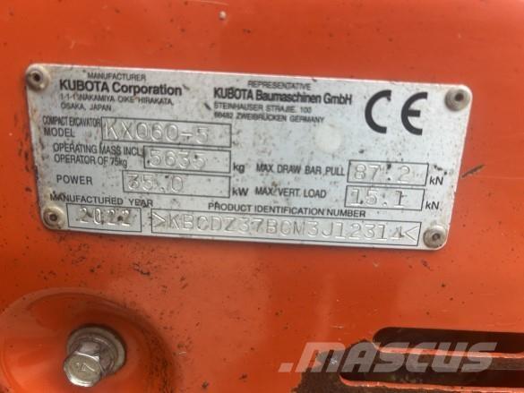 Kubota KX060 Ostalo za građevinarstvo