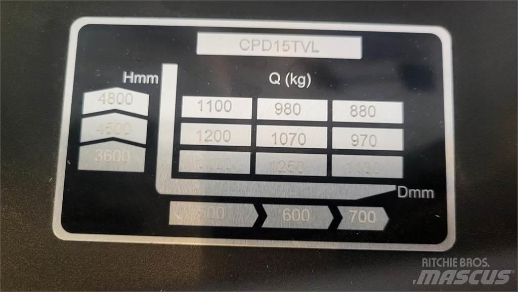  CPD15TVL T4800 Električni viljuškari