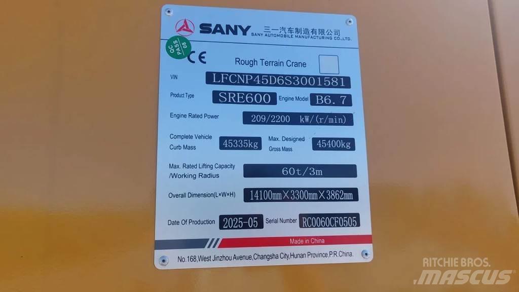Sany SRE600 Autodizalice