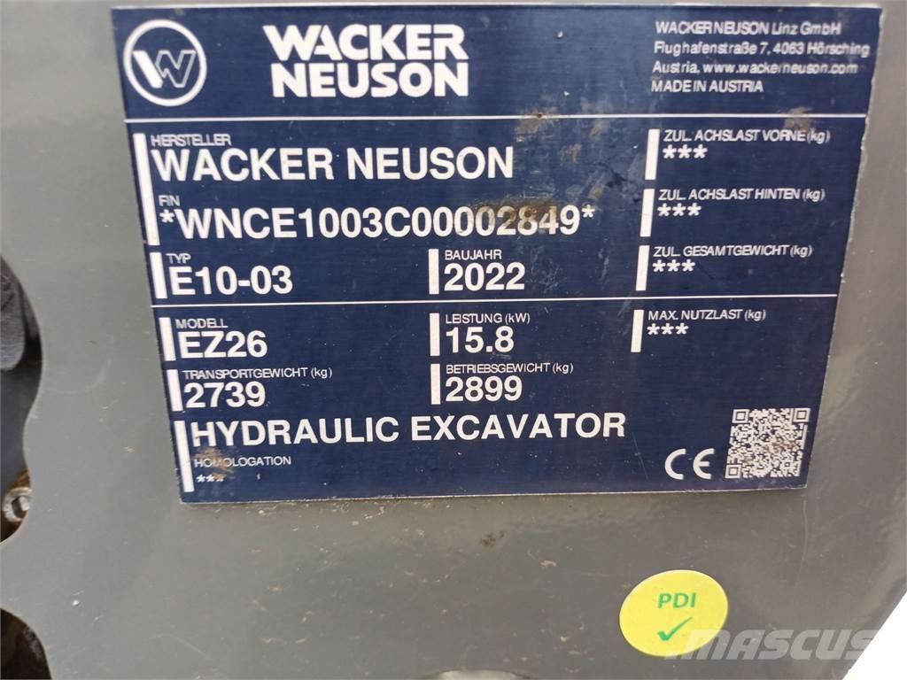 Wacker Neuson EZ26 Bageri guseničari