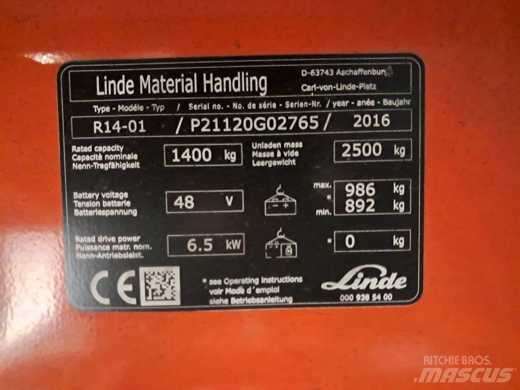 Linde R14-01 Viljuškari sa pomičnim stupom