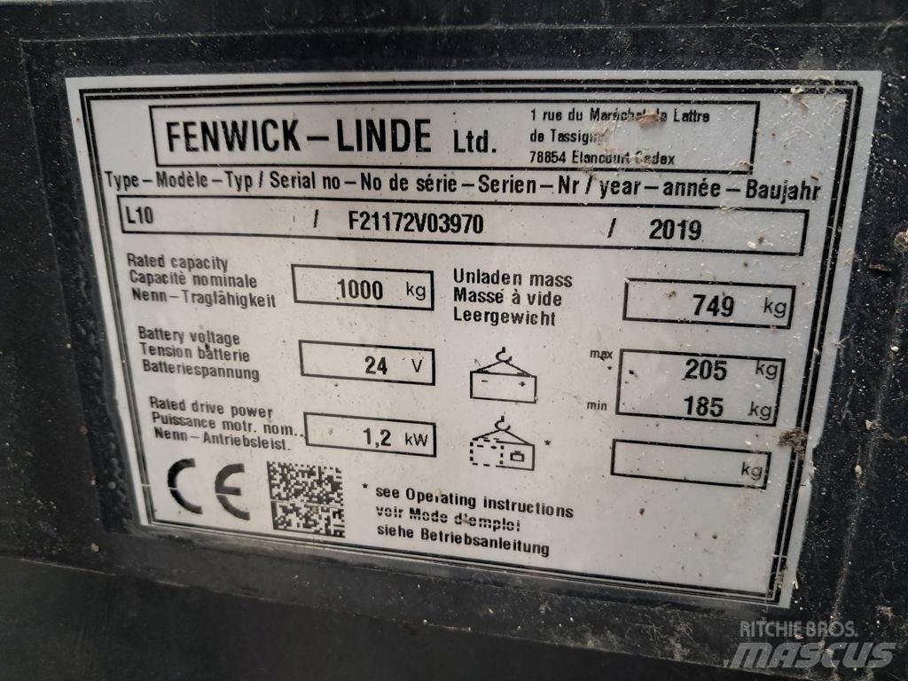Linde L10 Ručni električni viljuškar