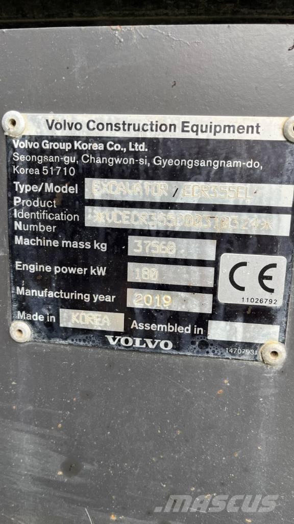 Volvo ECR355EL Bageri guseničari