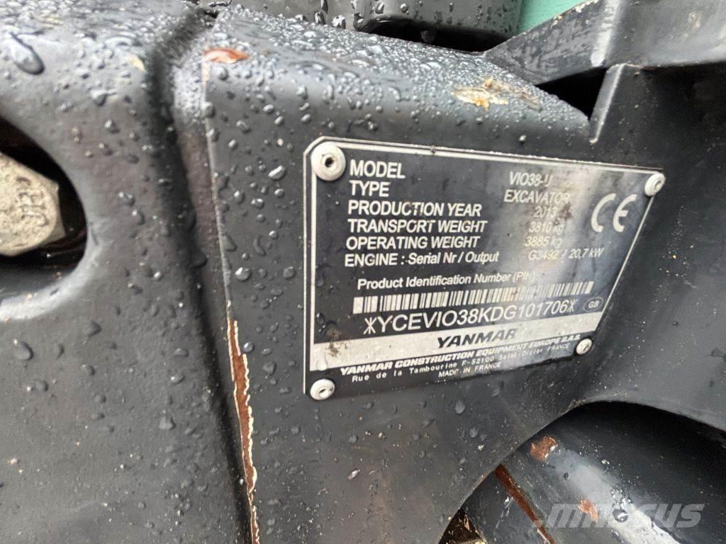Yanmar VIO38 Mini bageri < 7t