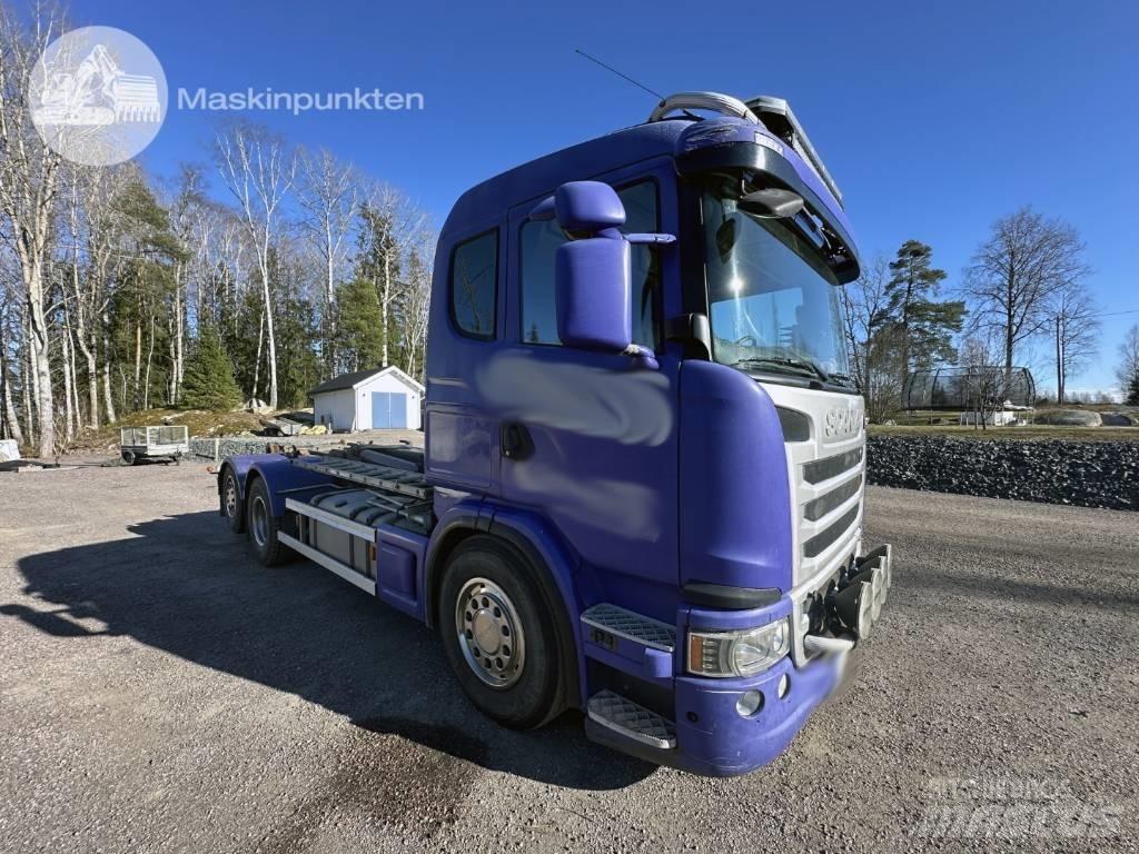 Scania G 480 Rol kiper kamioni sa kukom za podizanje tereta