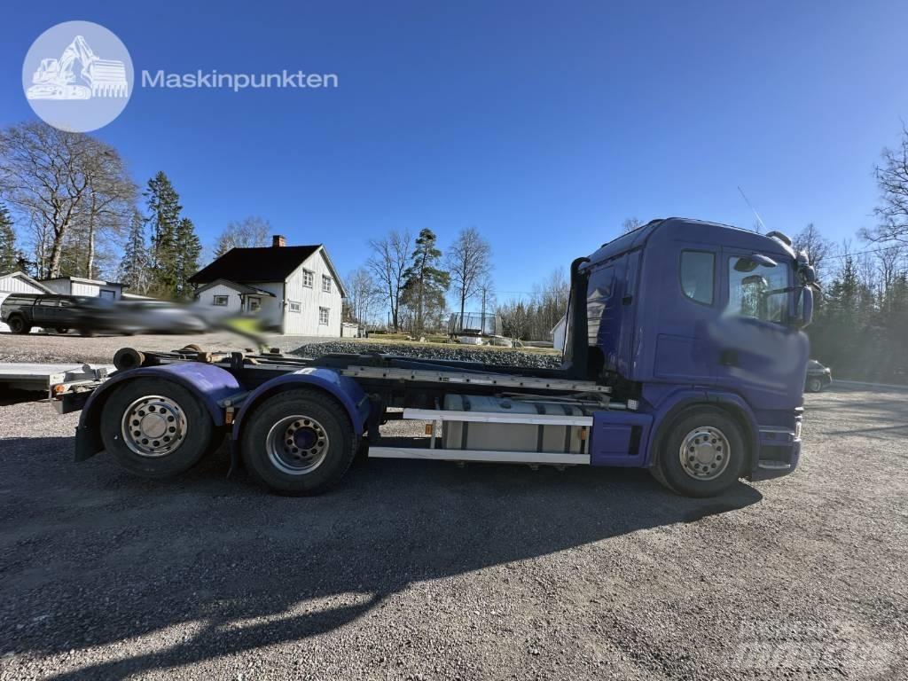 Scania G 480 Rol kiper kamioni sa kukom za podizanje tereta