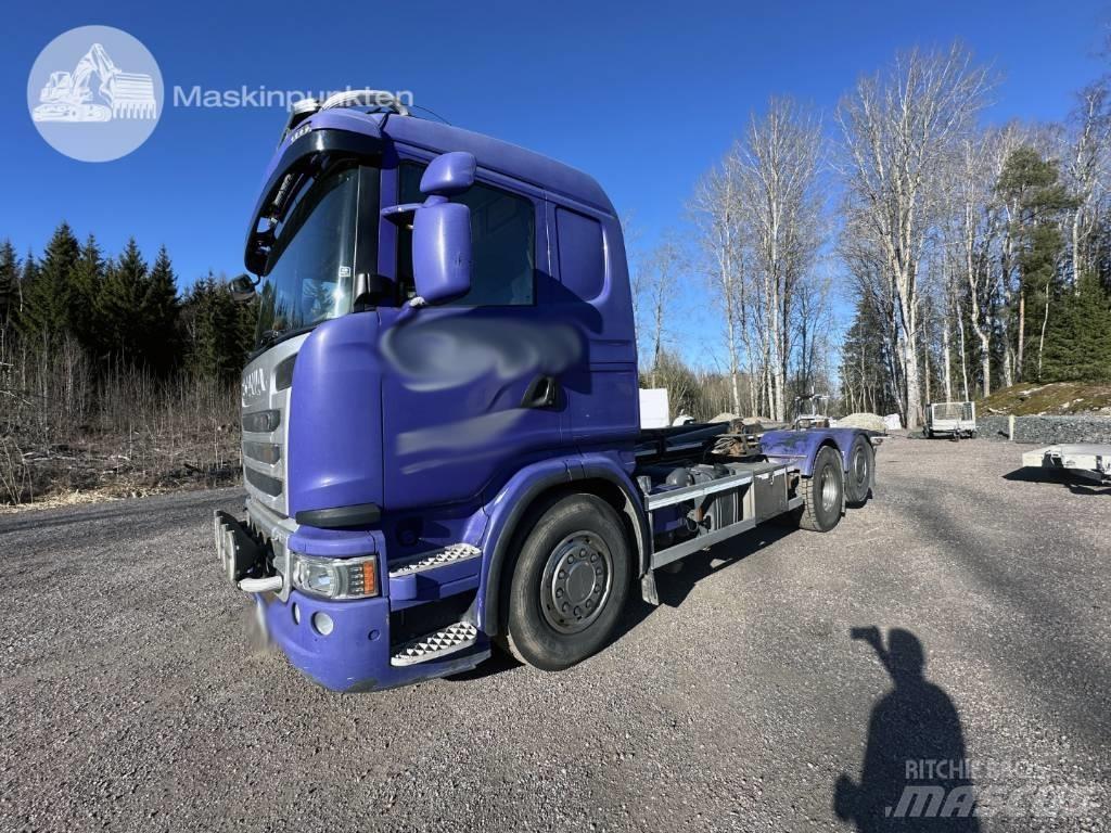 Scania G 480 Rol kiper kamioni sa kukom za podizanje tereta