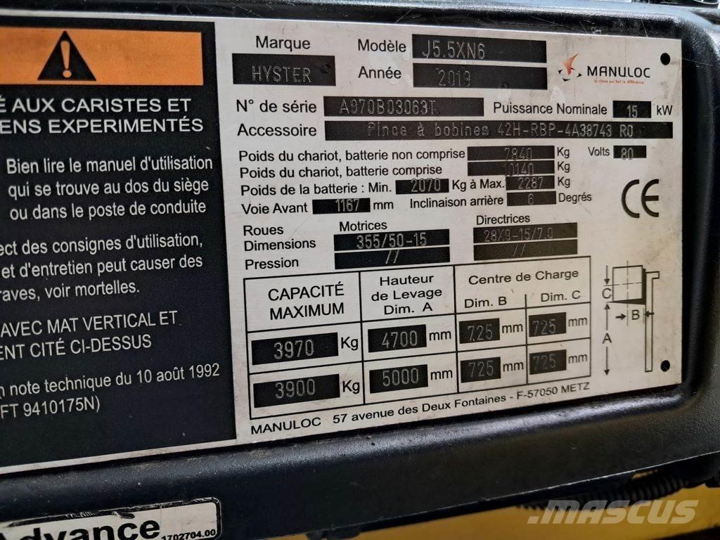 Hyster J5.5XN6 Električni viljuškari
