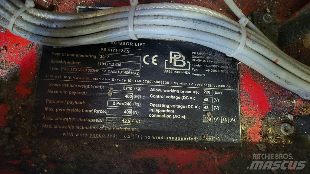 PB S 171-12 ES Makazaste platforme
