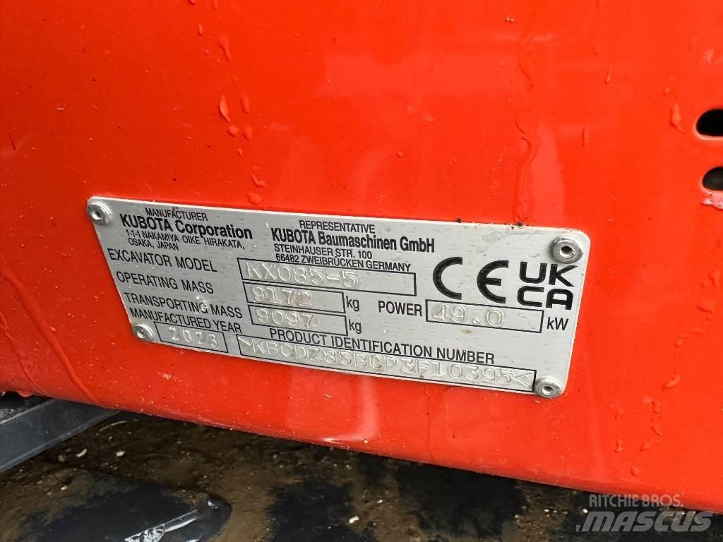Kubota KX 085-5 2PGL Midi bageri 7t – 12t