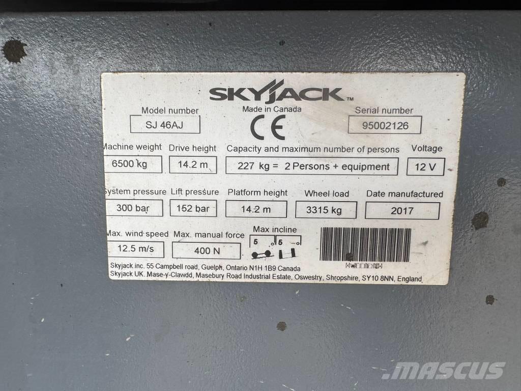 SkyJack SJ 46 AJ Zglobne podizne platforme