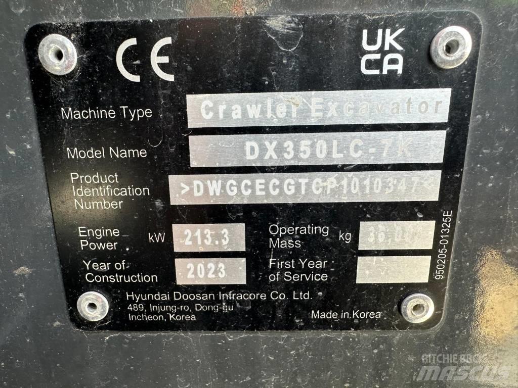 Doosan DX 350 NLC-7 Bageri guseničari