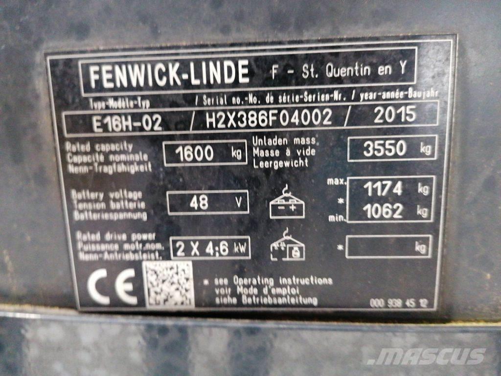 Linde E16H-02 Električni viljuškari