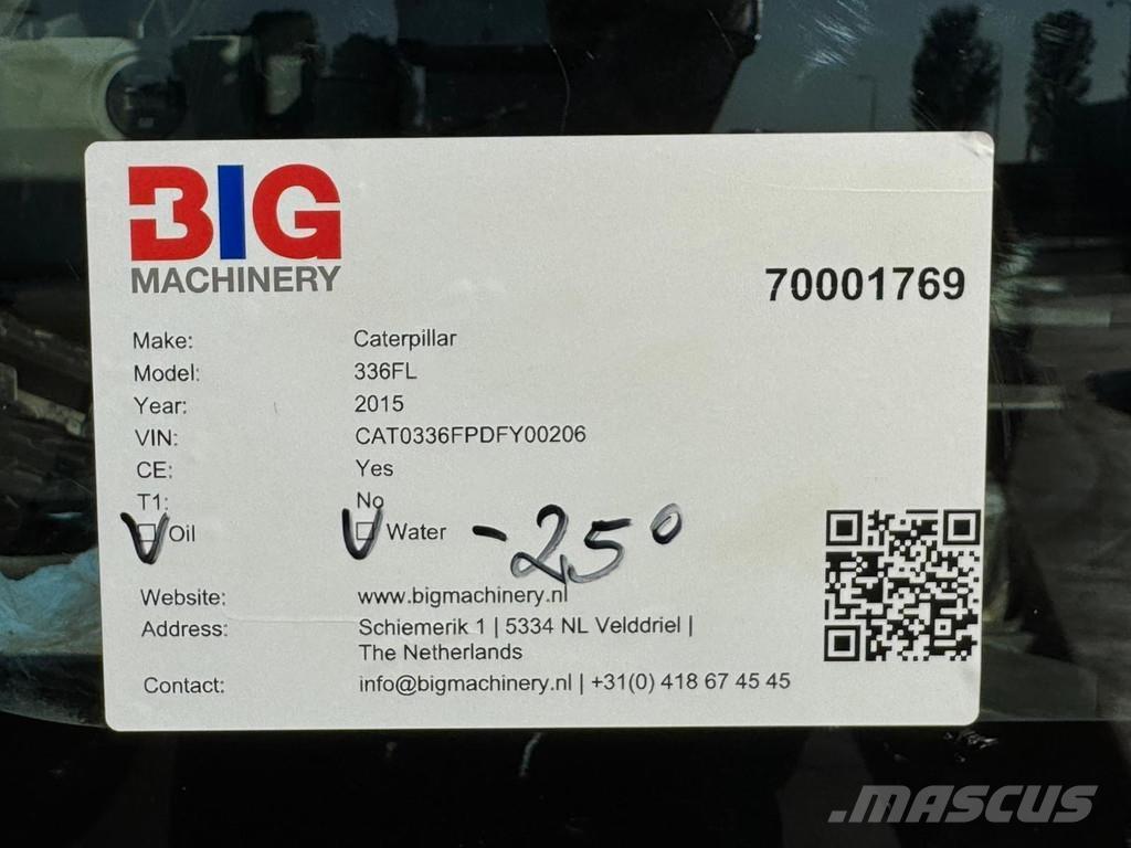 CAT 336FL XE Bageri guseničari