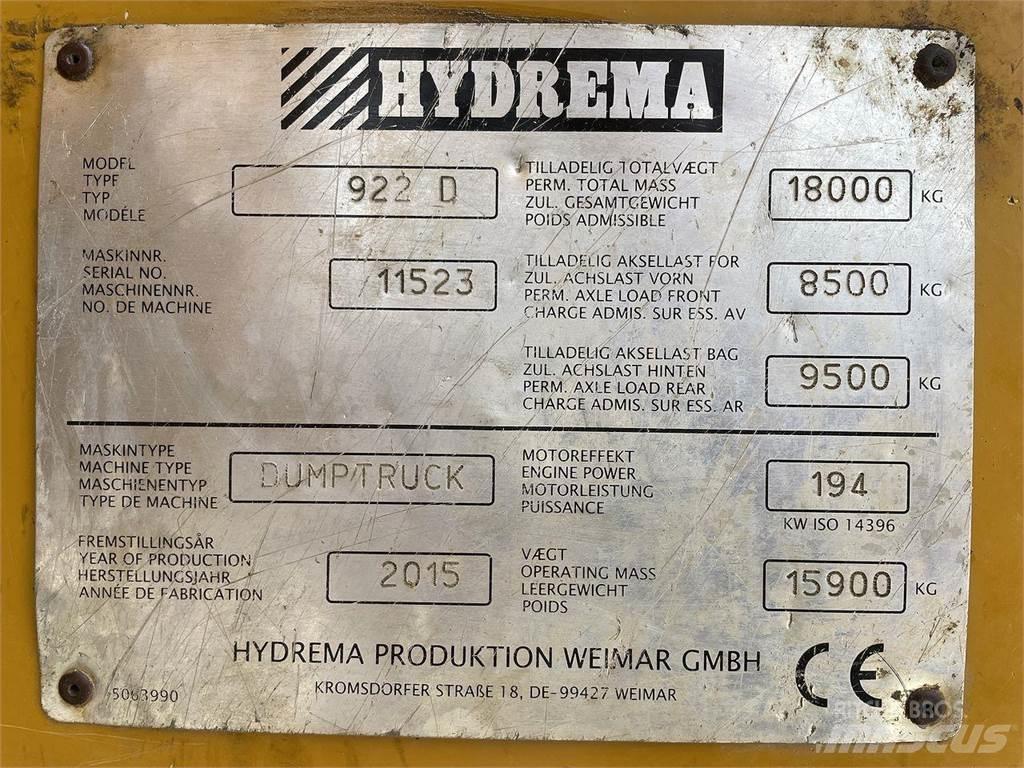 Hydrema 922D Damperi za gradilište