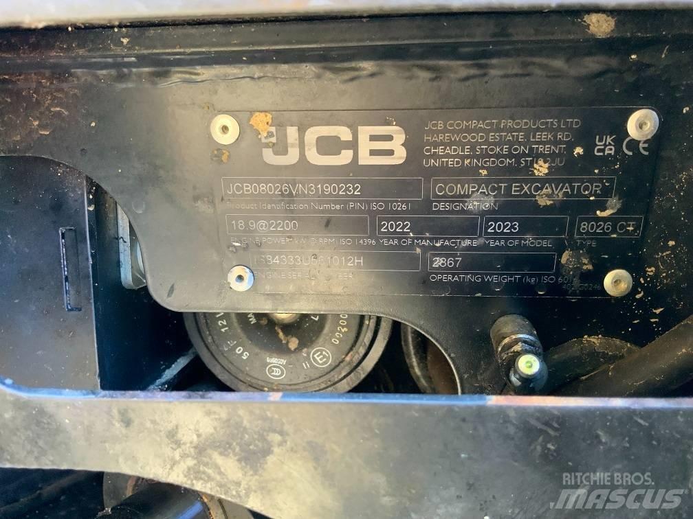 JCB 8026 CTS Mini bageri < 7t