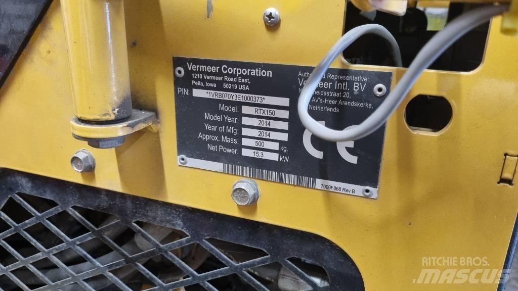 Vermeer RTX150 Rovokopači freze za kanale Trenčeri