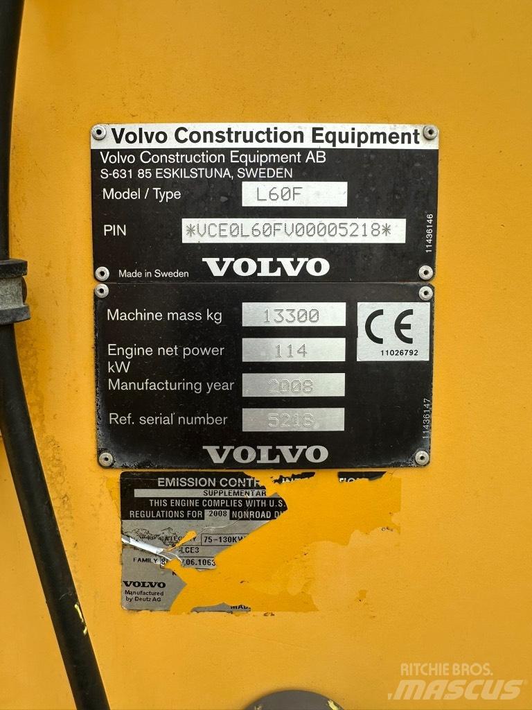 Volvo L60F Utovarivači na točkove