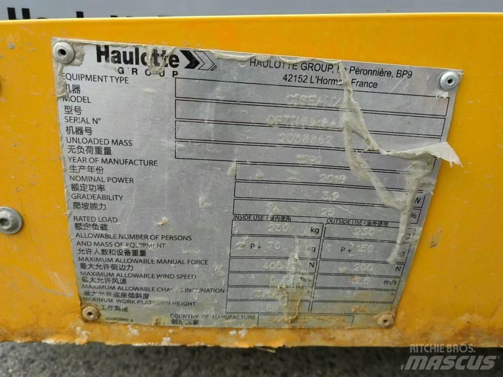 Haulotte OPTIMUM 8 Makazaste platforme