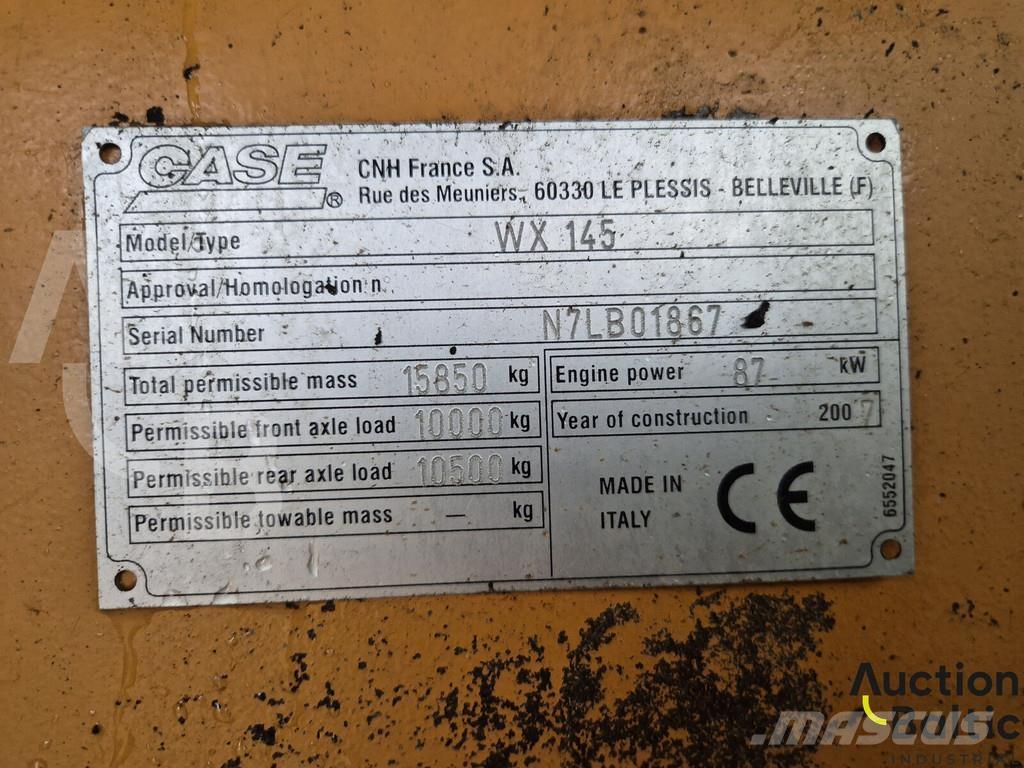 CASE WX 145 Bageri točkaši