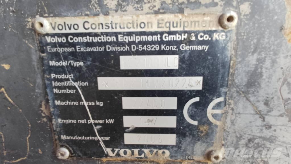 Volvo EC 210 B N LC Bageri guseničari