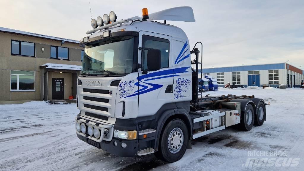 Scania R500 6X4 Rol kiper kamioni sa kukom za podizanje tereta