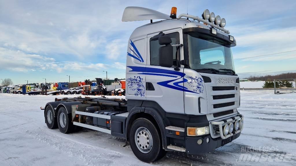 Scania R500 6X4 Rol kiper kamioni sa kukom za podizanje tereta