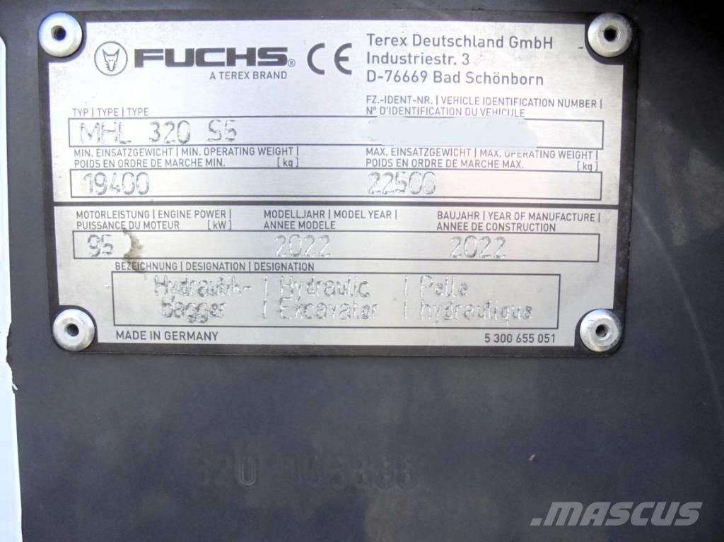 Fuchs MHL 320 Bageri za prenos primarnih/sekundarnih sirovina