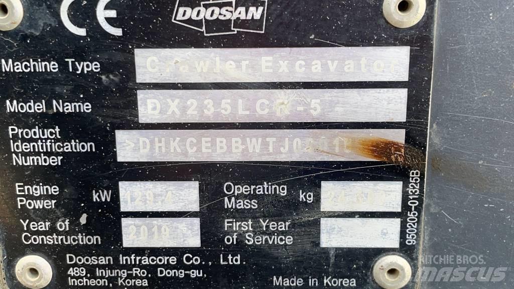 Doosan DX 235 LCR-5 Bageri guseničari