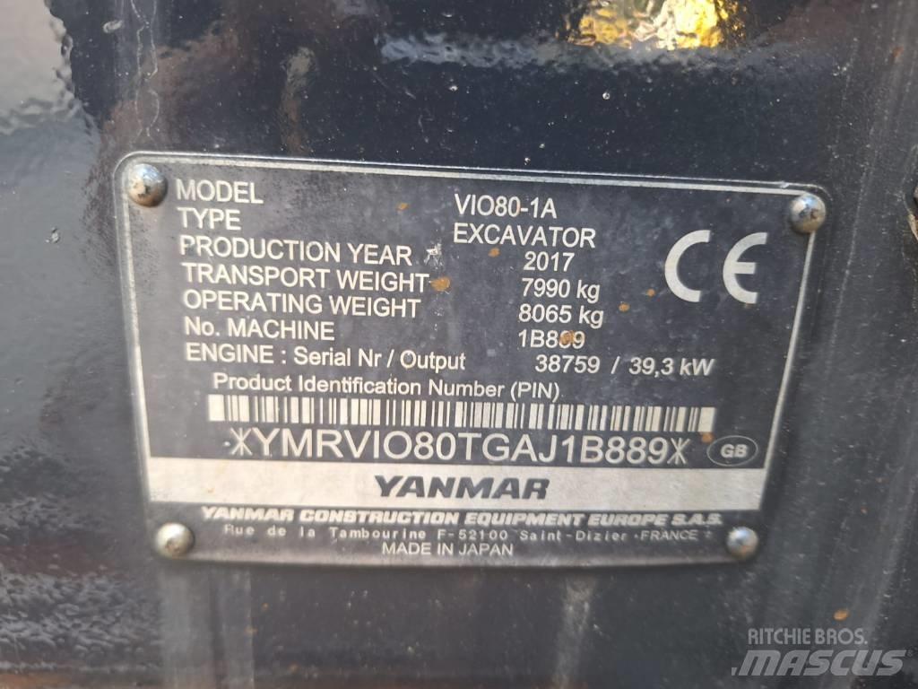Yanmar Vio 80-1A Midi bageri 7t – 12t