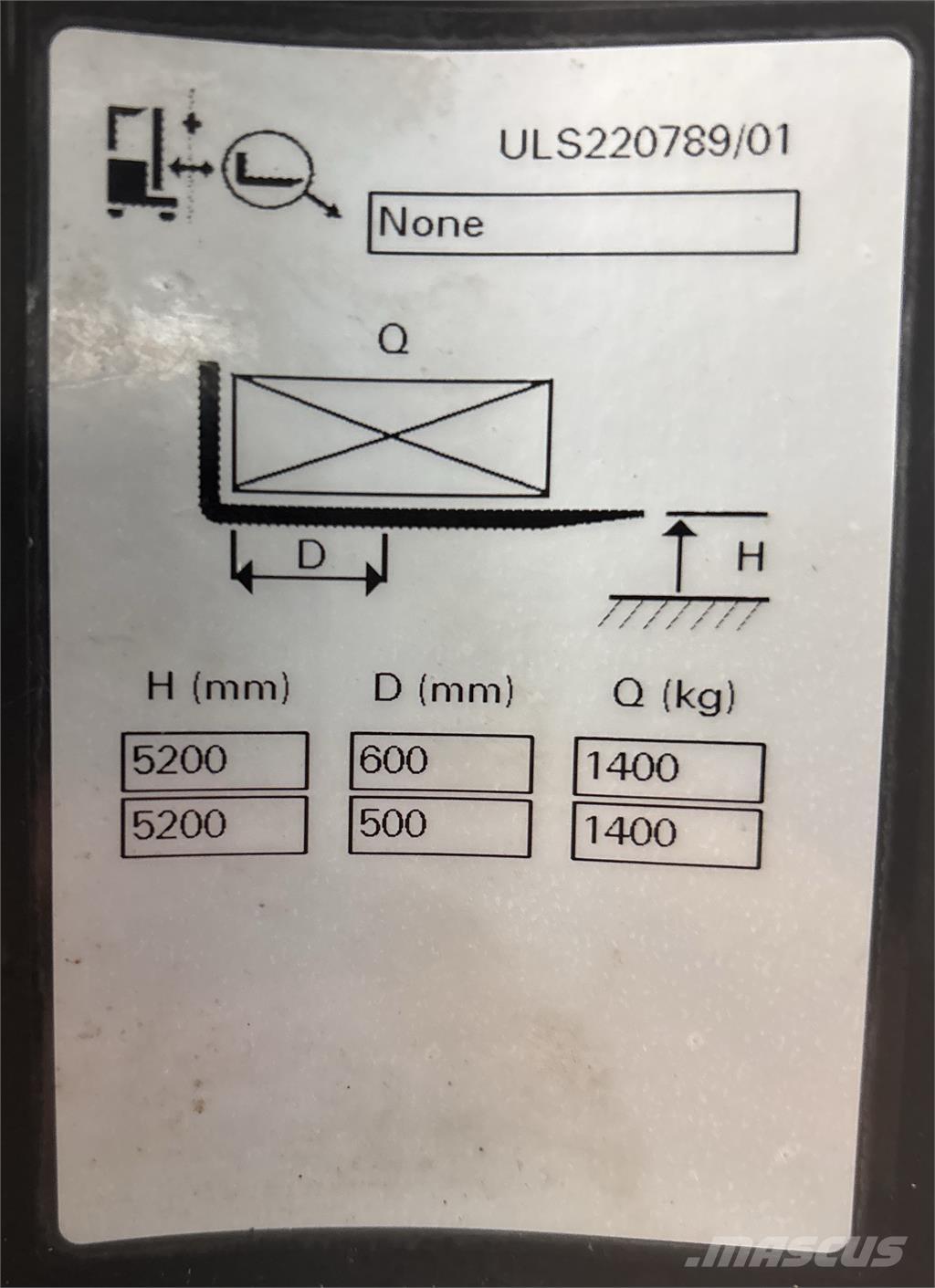 Atlet ULS140 Viljuškari sa pomičnim stupom