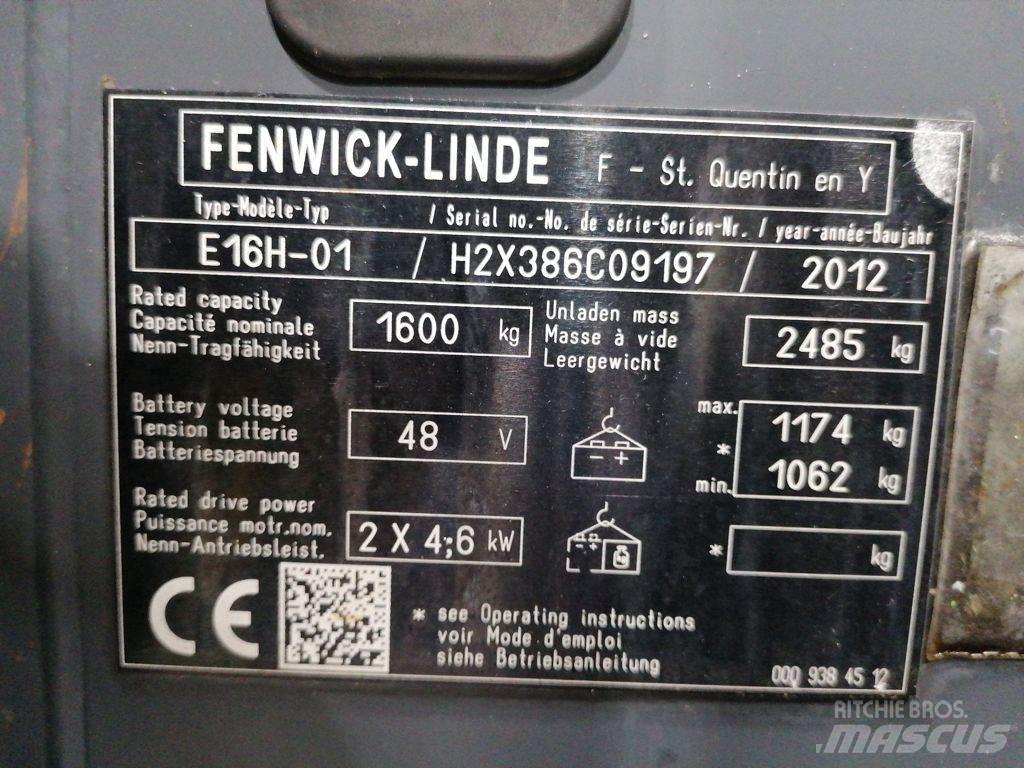 Linde E16H-01 Električni viljuškari