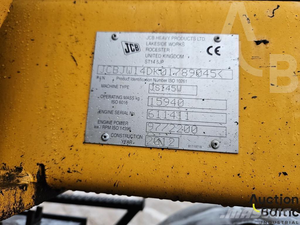 JCB JS 145 W Bageri točkaši