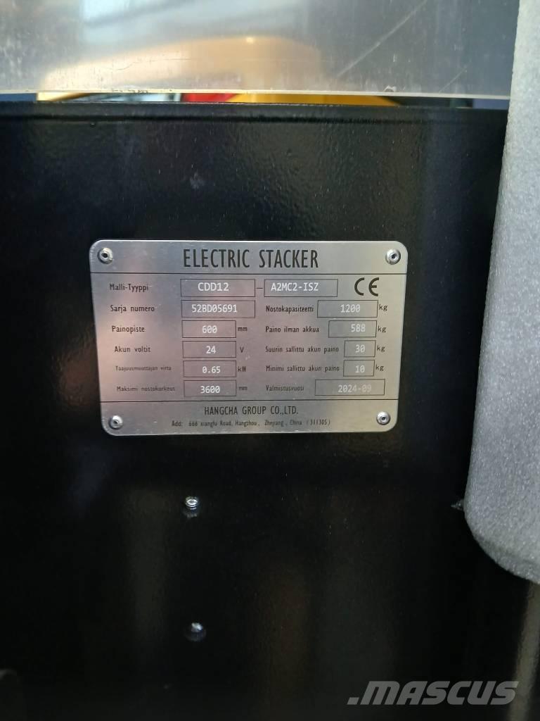 Hangcha CDD12 - LI-ION Ručni električni viljuškar