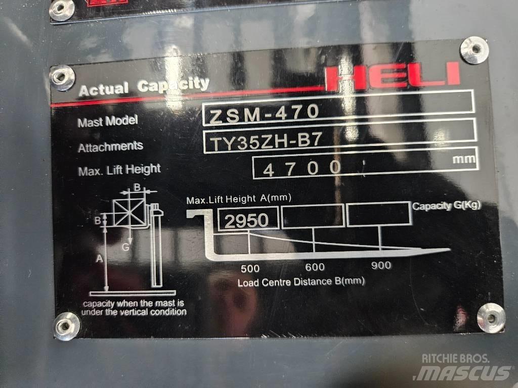Heli CPCD 35 KU17G3 Dizelski viljuškari