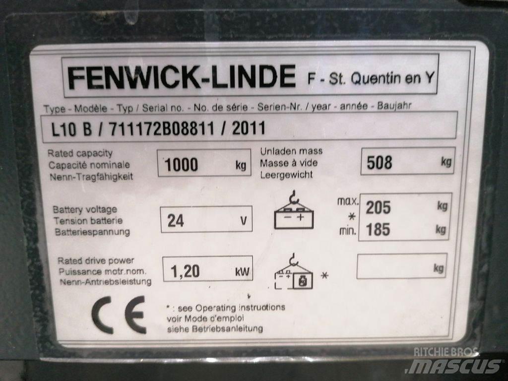 Linde L10B Ručni električni viljuškar